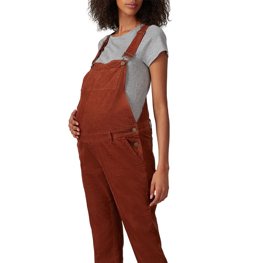 Hatch Maternity corduroy overalls.